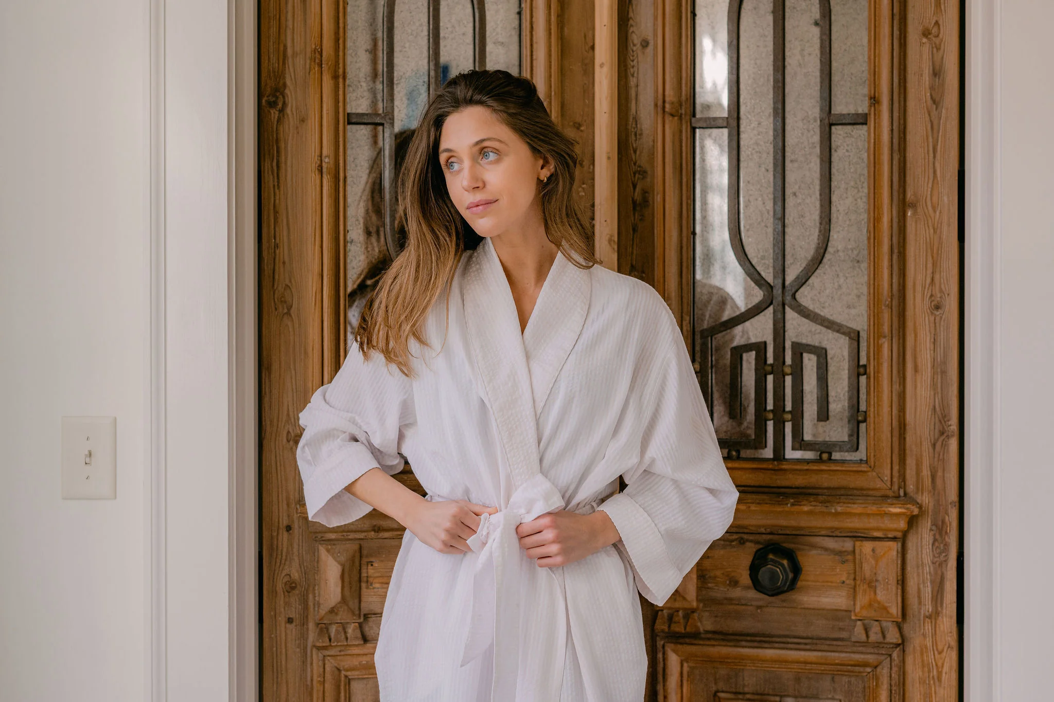 SEERSUCKER UNISEX ROBE - Image 12