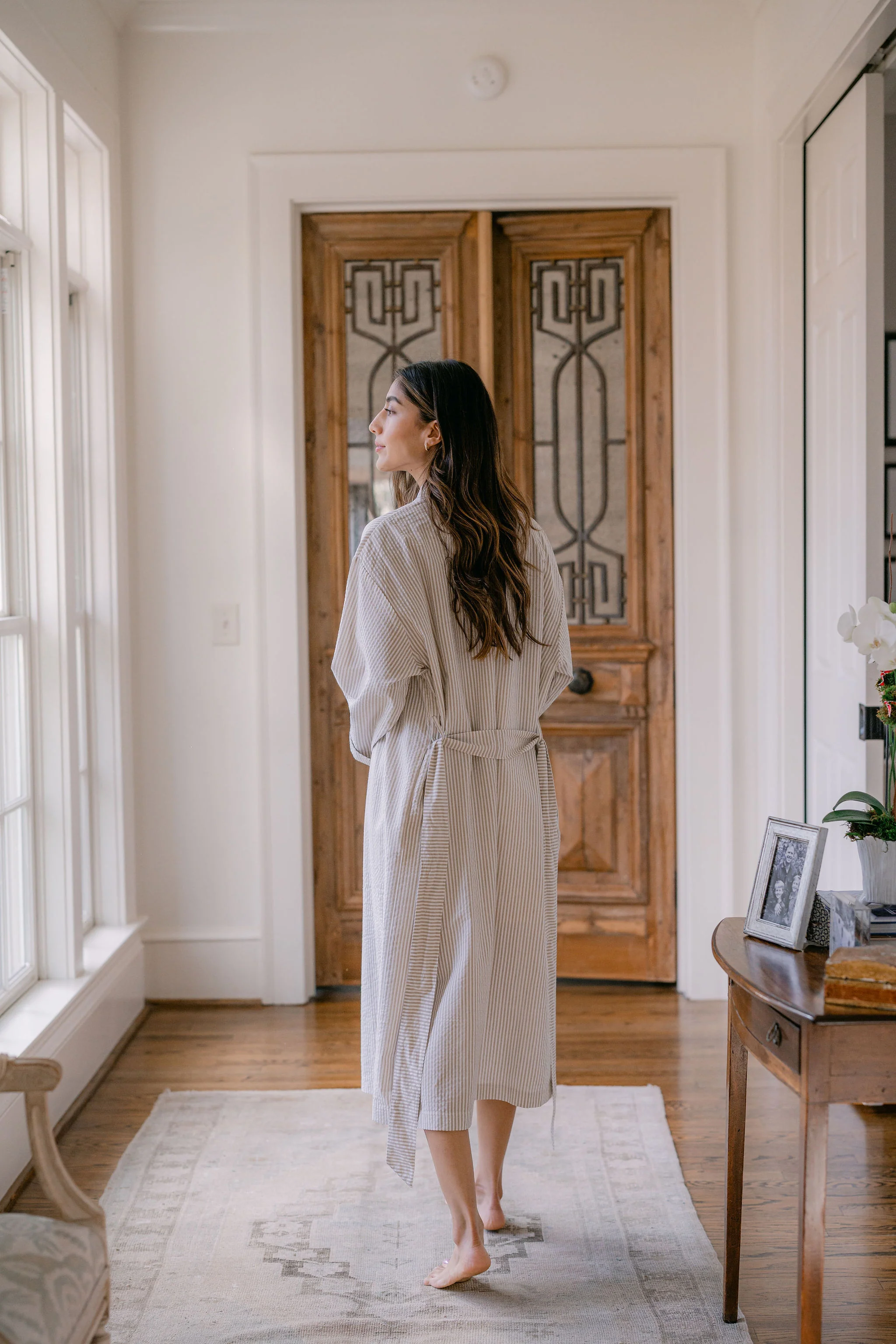 SEERSUCKER UNISEX ROBE - Image 16
