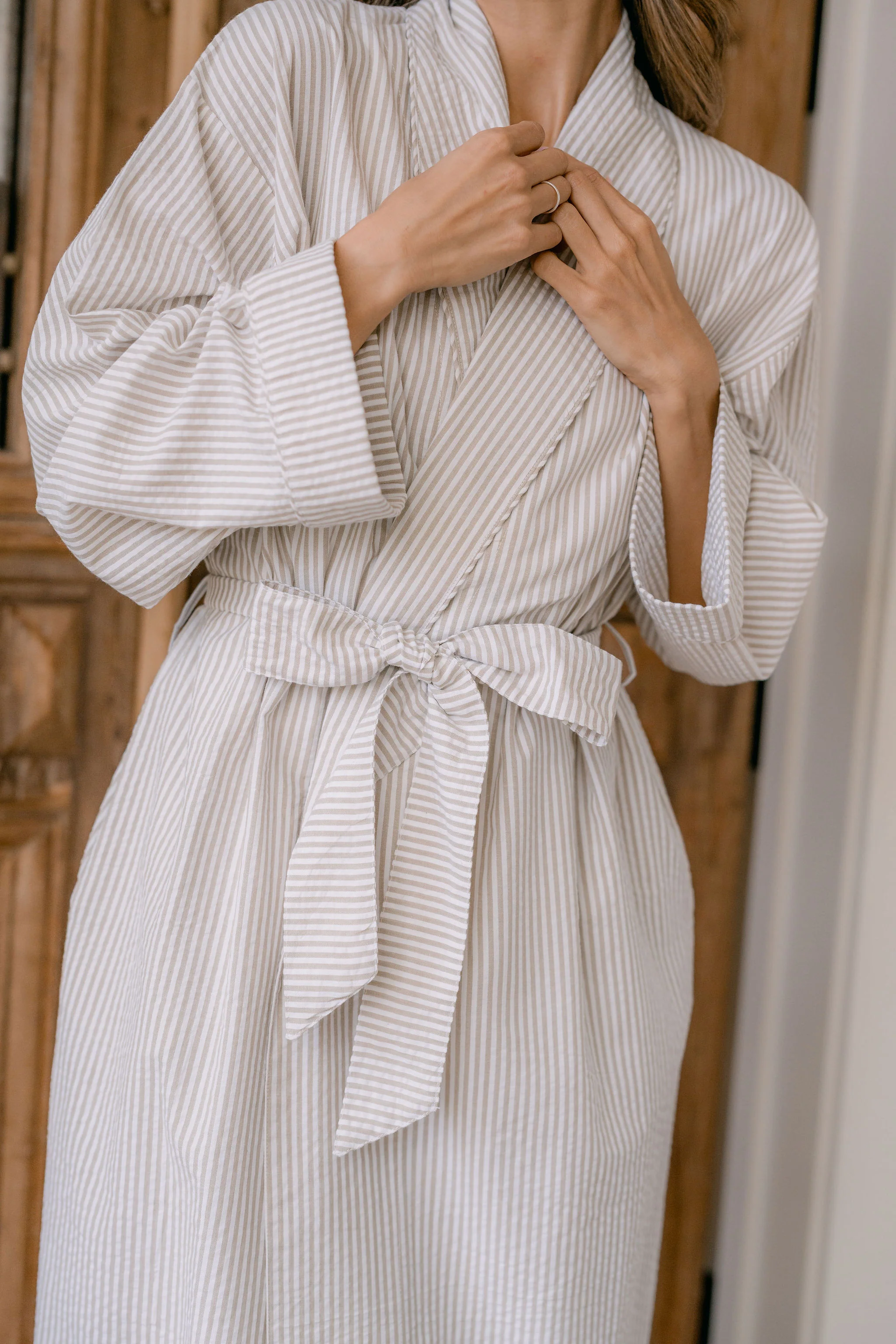 SEERSUCKER UNISEX ROBE - Image 22