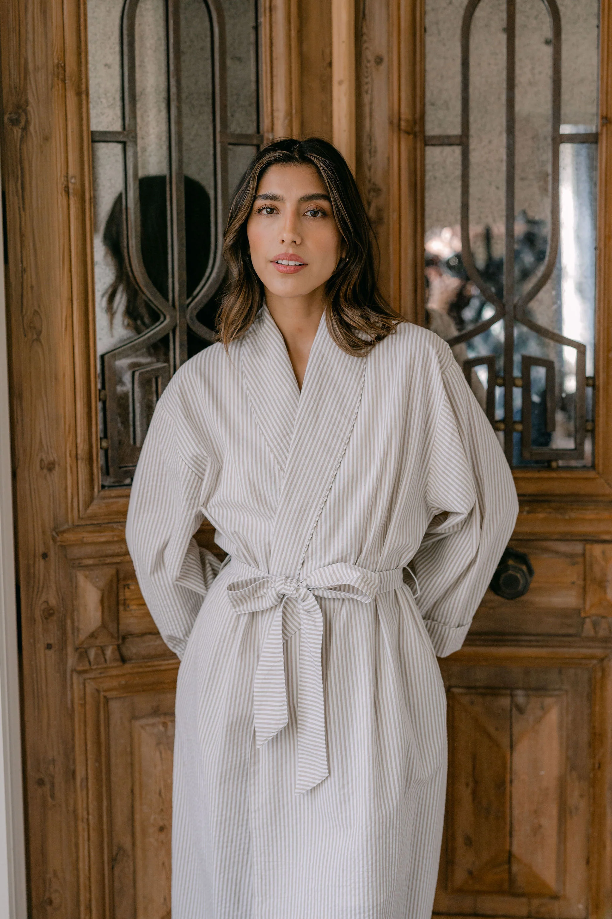 SEERSUCKER UNISEX ROBE - Image 23
