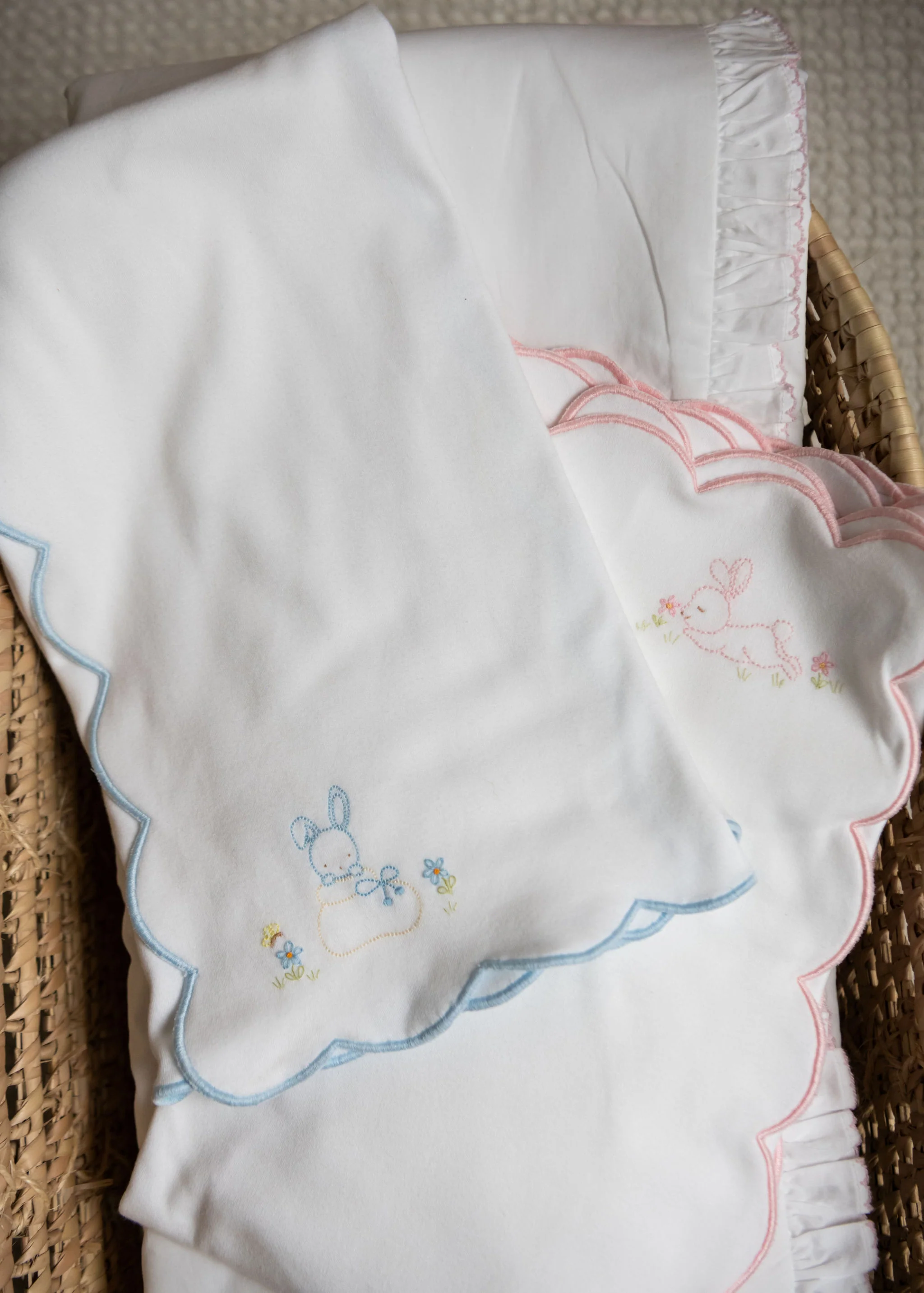 BABY SLEEPY BUNNY COTTON KNIT BLANKET - Image 3