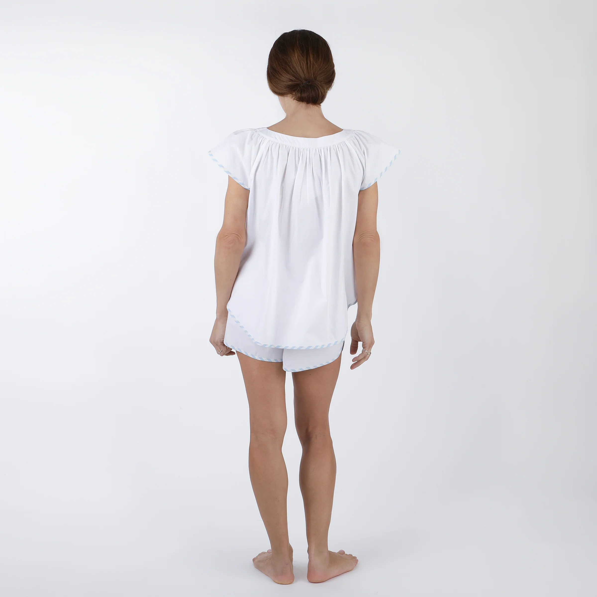 VANDY SCALLOPED COTTON SHORT PAJAMAS - Image 3
