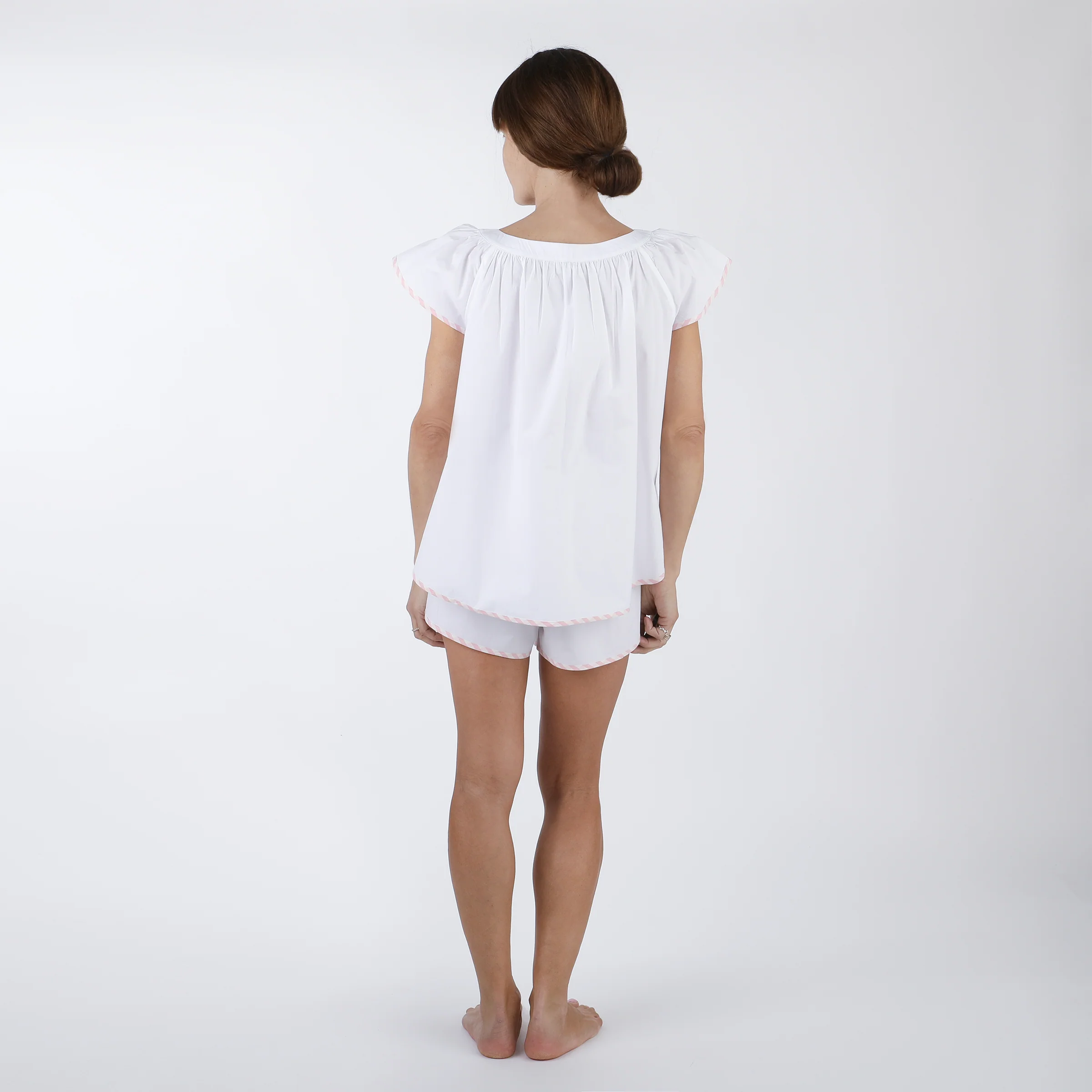 VANDY SCALLOPED COTTON SHORT PAJAMAS - Image 5