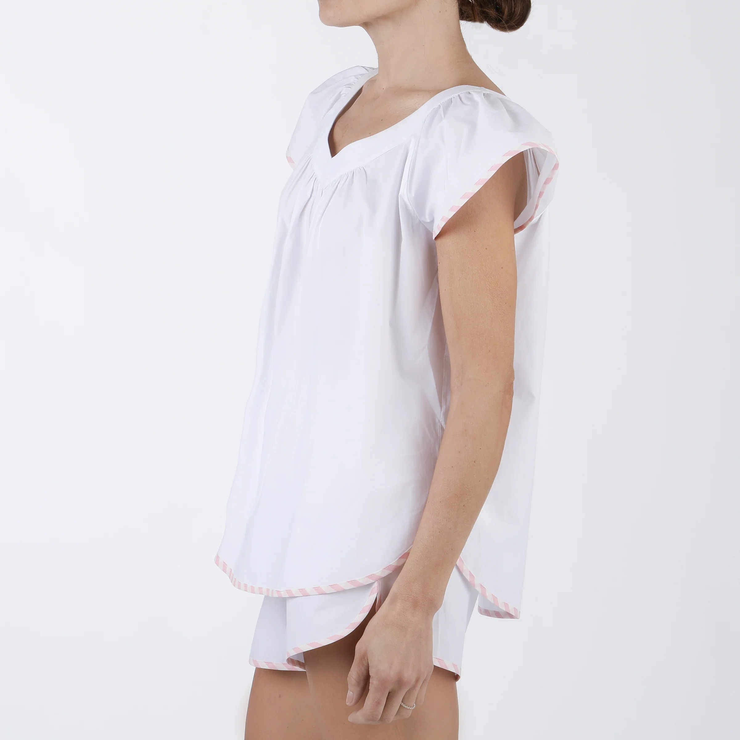 VANDY SCALLOPED COTTON SHORT PAJAMAS - Image 7