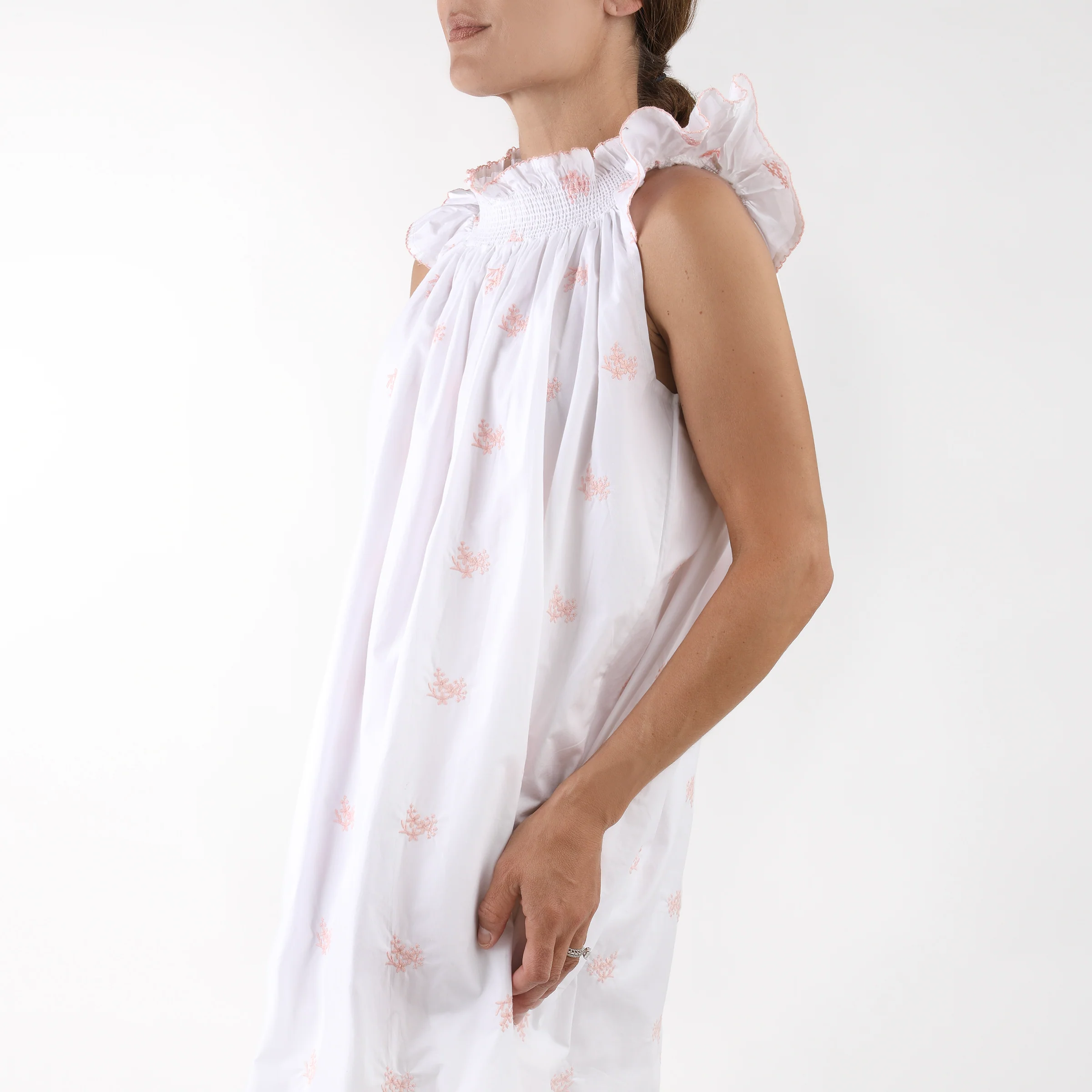 NANCY COTTON EMBROIDERED NIGHTGOWN - Image 3