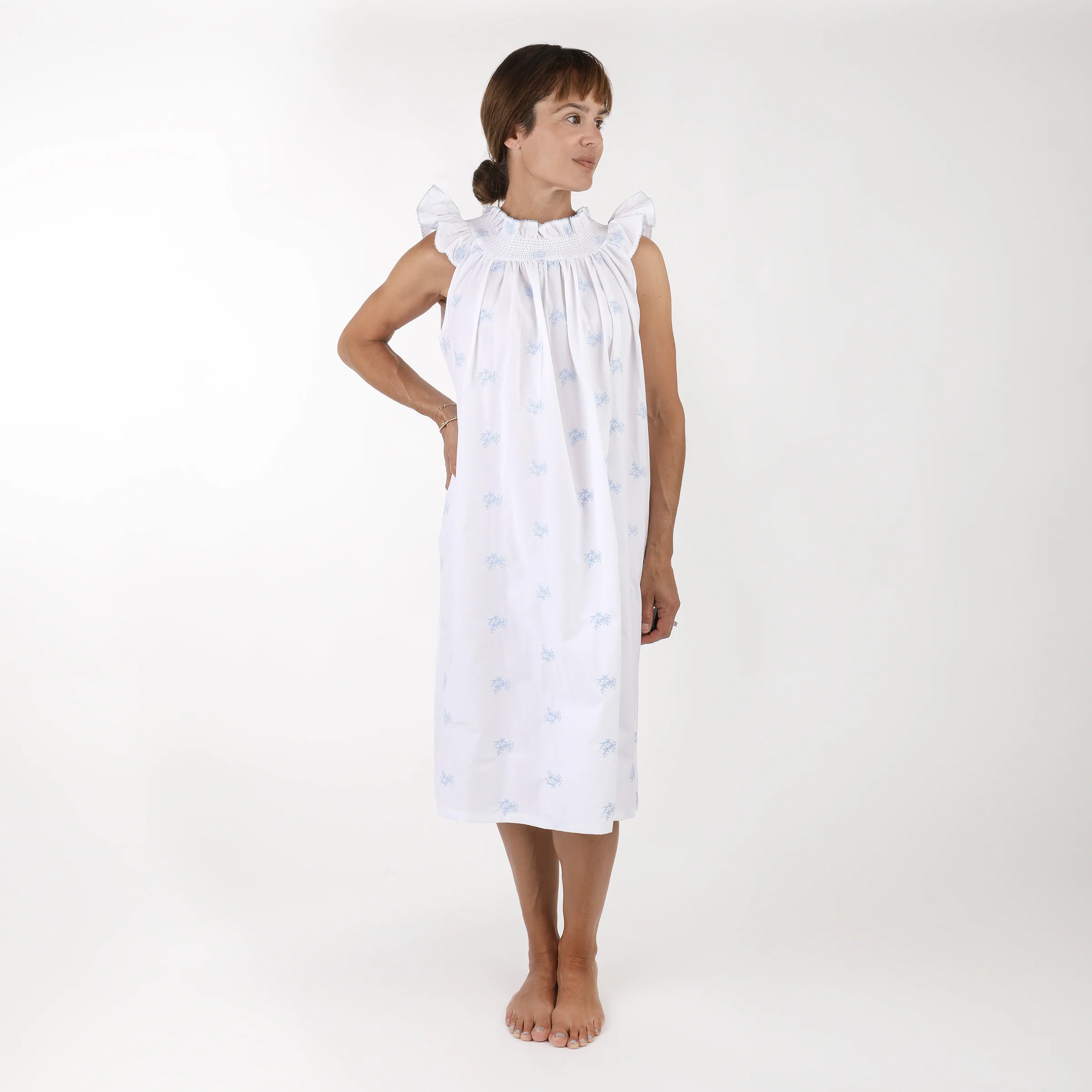 NANCY COTTON EMBROIDERED NIGHTGOWN - Image 5