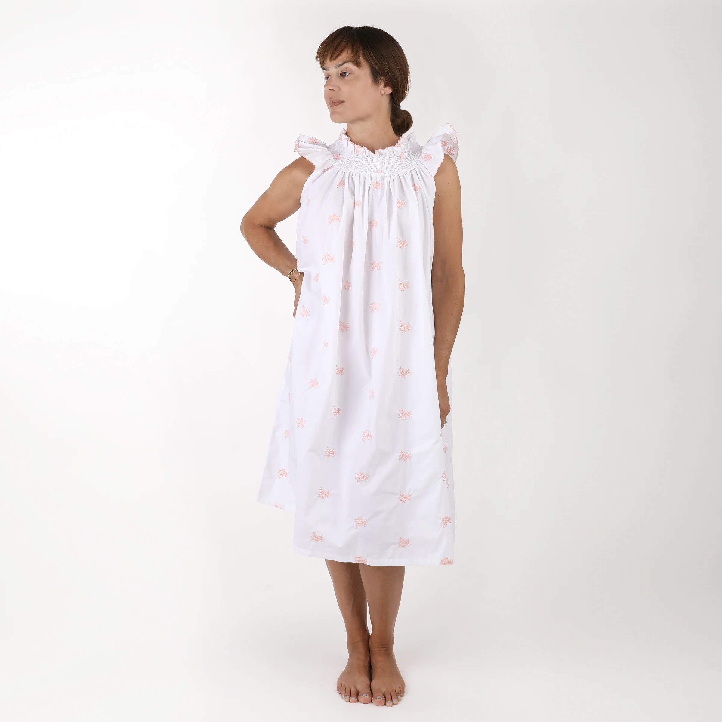 NANCY COTTON EMBROIDERED NIGHTGOWN - Image 6