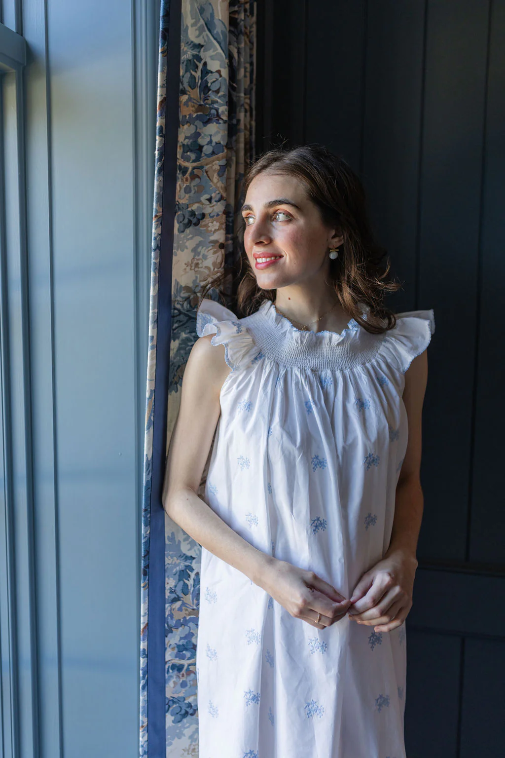 NANCY COTTON EMBROIDERED NIGHTGOWN - Image 7