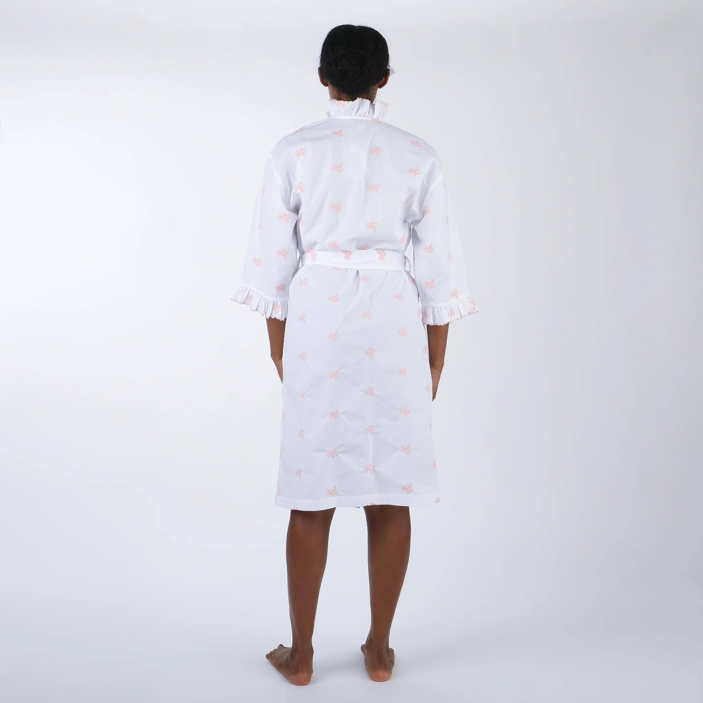 RUFFLE EMBROIDERED ROBE - Image 7